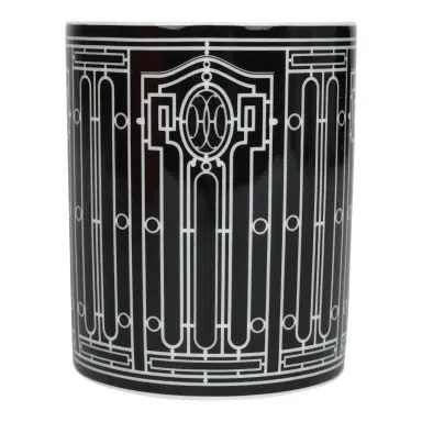 HERMÈS Hermes "H Deco" Black/White Porcelain Mug N°2 | Thumbnail 2