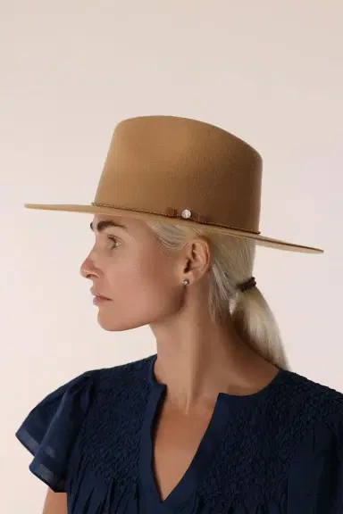 VAN PALMA Angele Hat - Beige | Thumbnail 2
