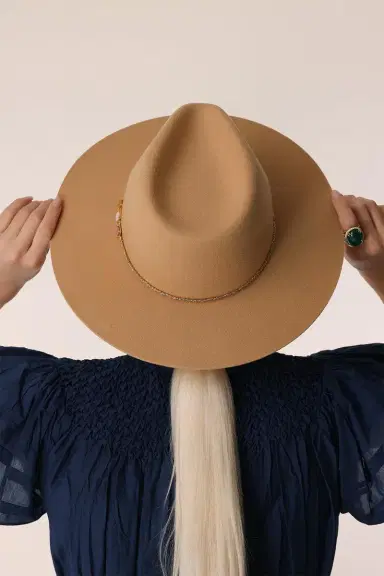 VAN PALMA Angele Hat - Beige | Thumbnail 4