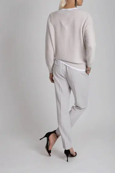 Brunello Cucinelli Pull On Gab Pant | Thumbnail 2 Brunello Cucinelli Pull On Gab Pant | Thumbnail 2