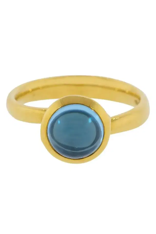 TAMARA COMOLLI Swiss Topaz Small Bouton Ring