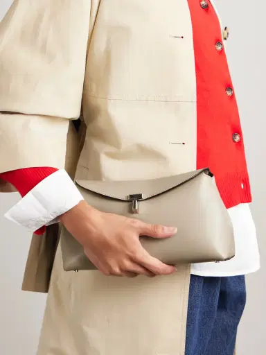 TOTEME T-lock Leather Clutch | Thumbnail 2 TOTEME T-lock Leather Clutch | Thumbnail 2