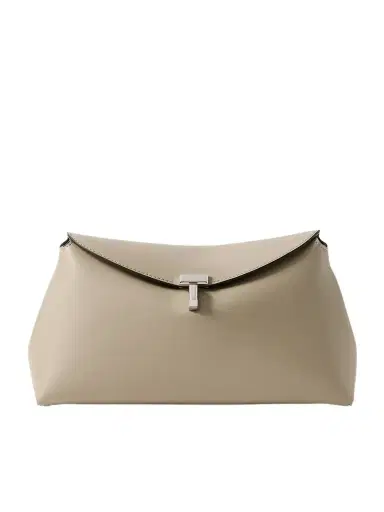 TOTEME T-lock Leather Clutch | Thumbnail 1 TOTEME T-lock Leather Clutch | Thumbnail 1