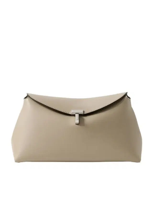T-lock Leather Clutch