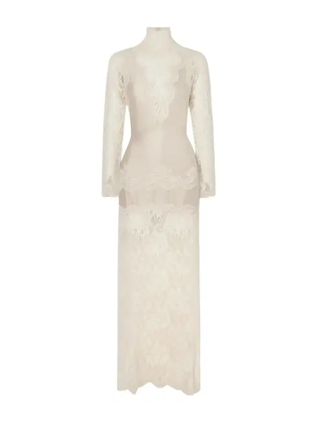 Lace-trimmed Silk-satin Maxi Dress
