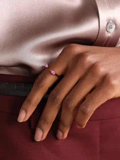 Anita Ko Orbit 18-karat Rose Gold Sapphire Ring | Thumbnail 2 Anita Ko Orbit 18-karat Rose Gold Sapphire Ring | Thumbnail 2