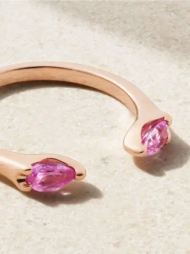 Anita Ko Orbit 18-karat Rose Gold Sapphire Ring | Thumbnail 4 Anita Ko Orbit 18-karat Rose Gold Sapphire Ring | Thumbnail 4