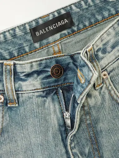 Balenciaga Distressed id-rise Wide-leg Jeans | Thumbnail 5