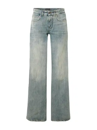 Balenciaga Distressed id-rise Wide-leg Jeans | Thumbnail 1