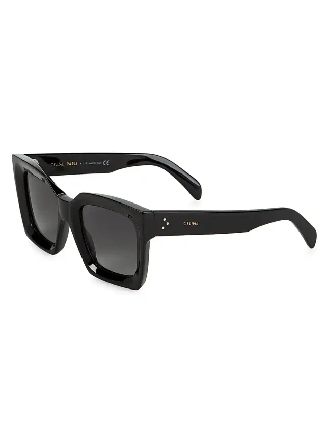 Women's 51MM Oversized Square Sunglasses - Black