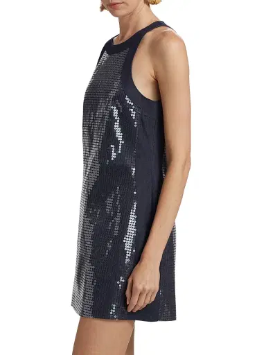 Cinq à Sept Women's Skyla Sequined Denim Minidress - Indigo Clear | Thumbnail 4