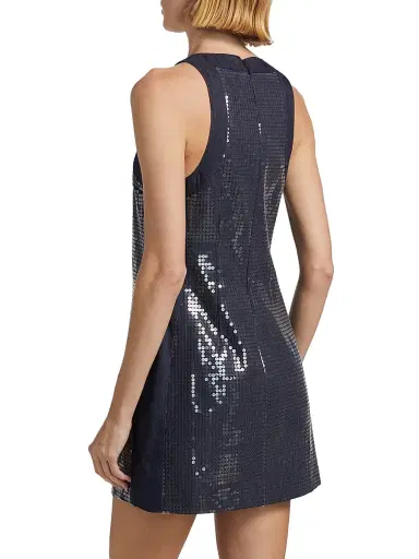 Cinq à Sept Women's Skyla Sequined Denim Minidress - Indigo Clear | Thumbnail 5