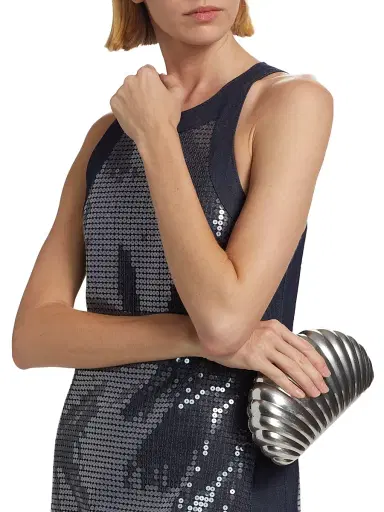 Cinq à Sept Women's Skyla Sequined Denim Minidress - Indigo Clear | Thumbnail 6