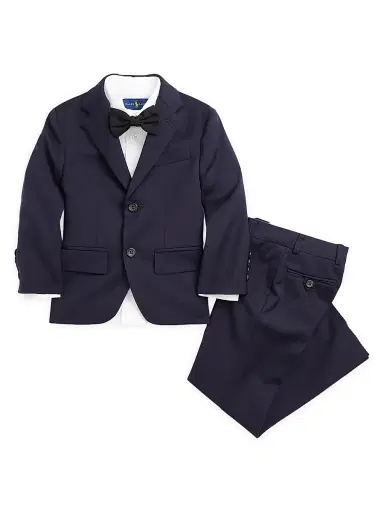 Polo Ralph Lauren Boy's Notch Lapel Two-Button Wool Suit - Classic Navy | Thumbnail 1 Polo Ralph Lauren Boy's Notch Lapel Two-Button Wool Suit - Classic Navy | Thumbnail 1