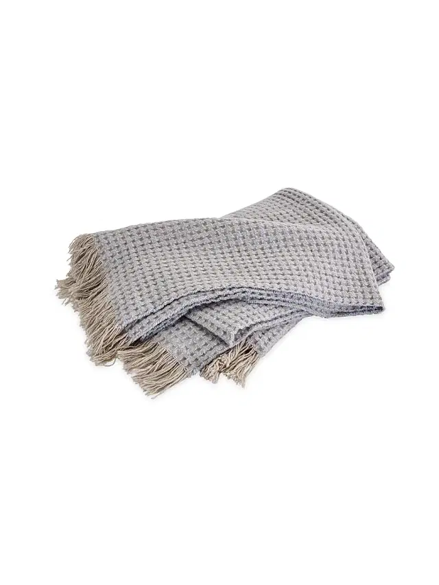 Matouk Cleo Throw Blanket - Cloud