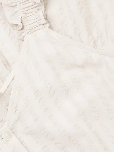 Harshman Women's Ophelia Seersucker Midi-Dress - Cream Sandstone Stripes - Size Medium | Thumbnail 6 Harshman Women's Ophelia Seersucker Midi-Dress - Cream Sandstone Stripes - Size Medium | Thumbnail 6