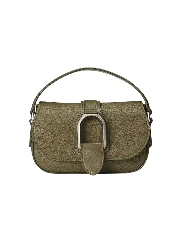 Ralph Lauren Collection Women's Mini Pebbled Leather Crossbody Bag - Dusty Sage