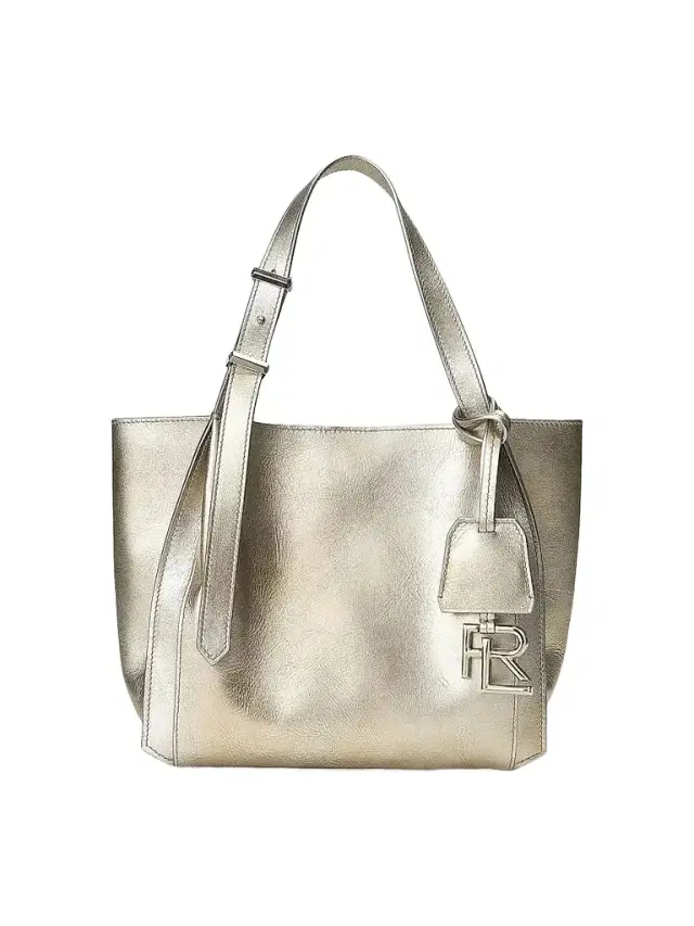 Ralph Lauren Collection Women's  888 Leather Tote Bag - Silver