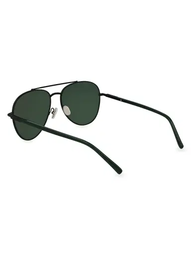 Ferragamo Men's Classic Logo 61MM Aviator Sunglasses - Black Matte Black | Thumbnail 4