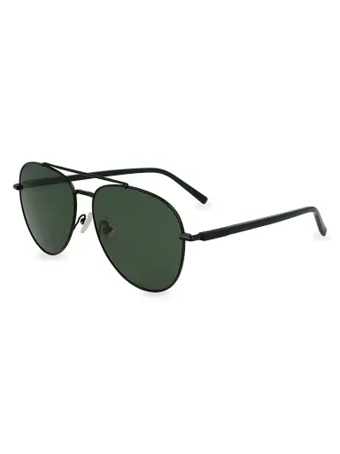 Ferragamo Men's Classic Logo 61MM Aviator Sunglasses - Black Matte Black | Thumbnail 1