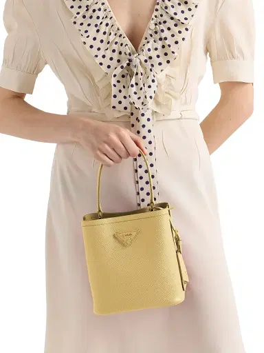Prada Women's Panier Saffiano Leather Bucket Bag | Thumbnail 4