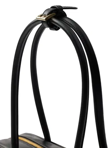 Prada Women's Re-Nylon and Leather Top Handle Bag - Black | Thumbnail 6 Prada Women's Re-Nylon and Leather Top Handle Bag - Black | Thumbnail 6