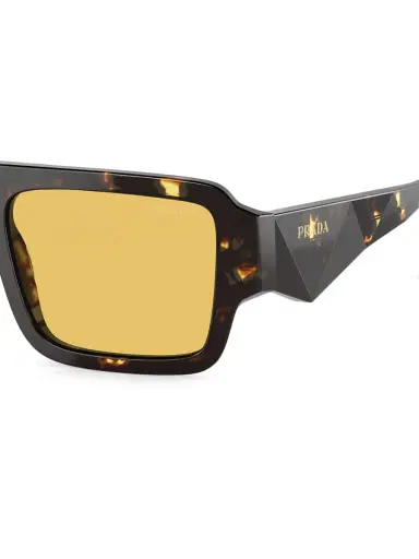 Prada Men's 55MM Square Sunglasses - Havana Multi Yellow | Thumbnail 2