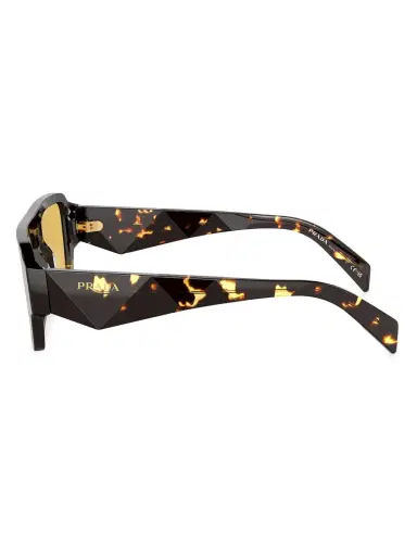 Prada Men's 55MM Square Sunglasses - Havana Multi Yellow | Thumbnail 3