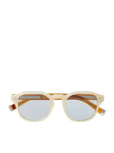 Brunello Cucinelli Round-Frame Two-Tone Acetate Sunglasses - Men | Thumbnail 1