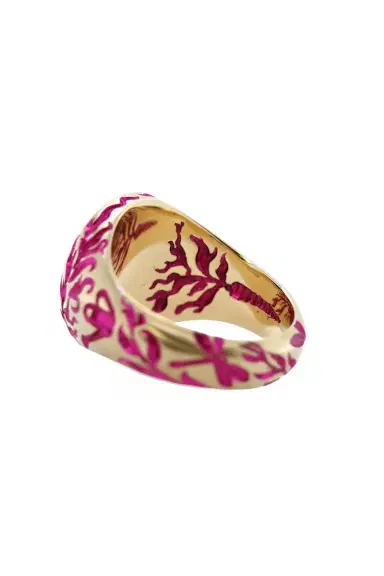 CASTRO SMITH Pink Peony Signet Ring | Thumbnail 5