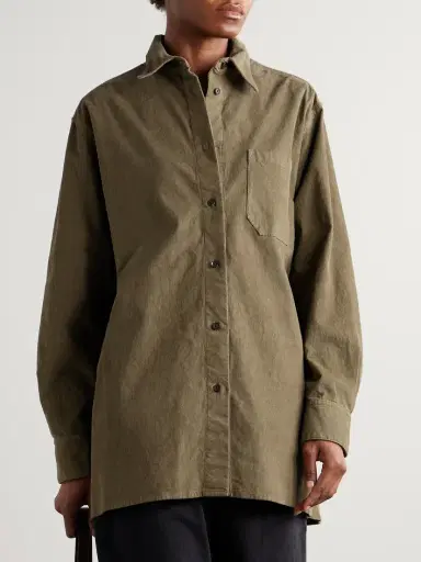 The Row Idro Oversized Cotton-blend Corduroy Shirt | Thumbnail 3 The Row Idro Oversized Cotton-blend Corduroy Shirt | Thumbnail 3