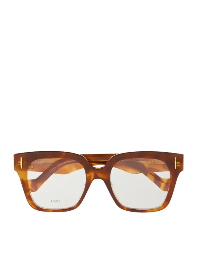 Square-frame Tortoiseshell Acetate Optical Glasses
