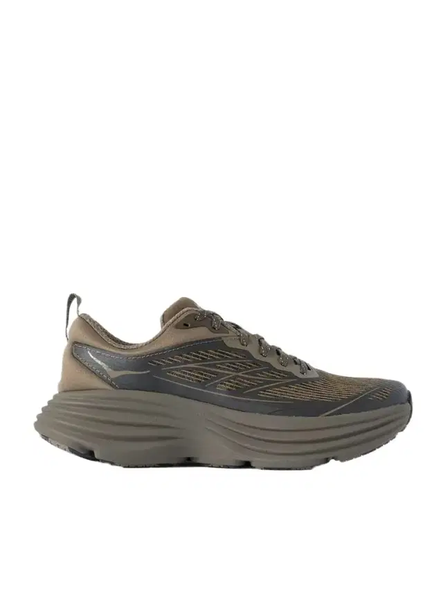 Stealth/ Tech Bondi 8 Caged Rubber-trimmed Mesh Sneakers