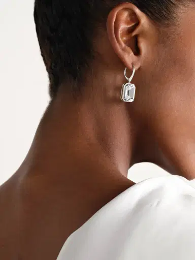 SHAY Portrait 18-karat White Gold, Topaz And Diamond Earrings | Thumbnail 2 SHAY Portrait 18-karat White Gold, Topaz And Diamond Earrings | Thumbnail 2