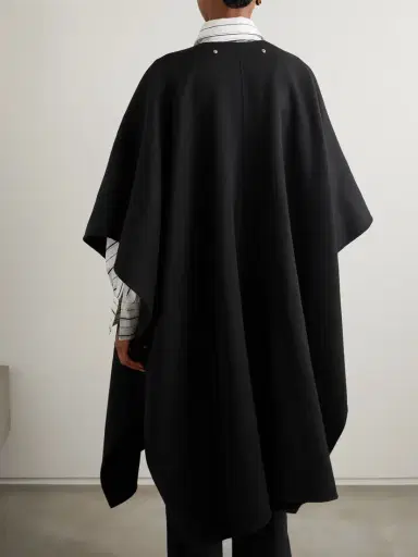 TOTEME Cape-effect Tie-neck Wool Coat | Thumbnail 4