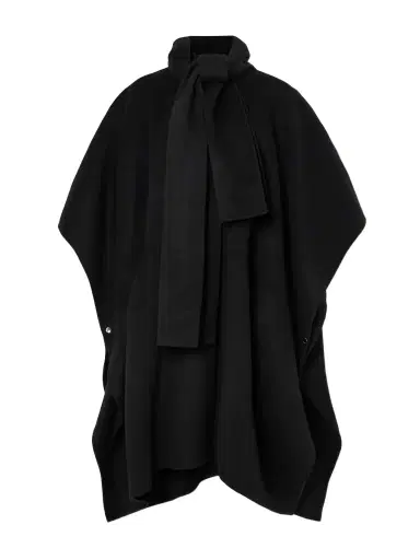 TOTEME Cape-effect Tie-neck Wool Coat | Thumbnail 1