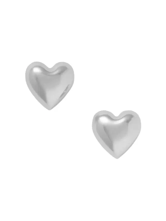 Roxanne Assoulin Heart & Soul Silver-tone Earrings