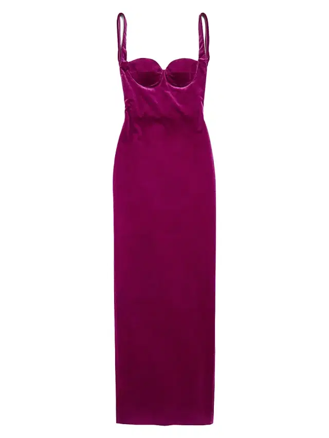 Balenciaga Women's Fitted Gown - Plum