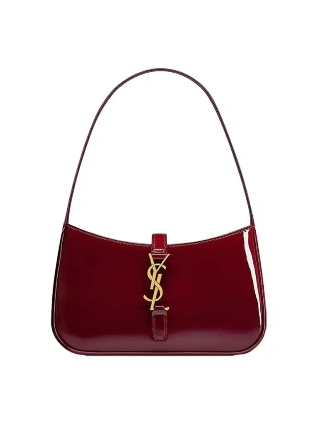 Saint Laurent Women's Le 5 à 7 Mini Bag in Patent Leather - Grenade