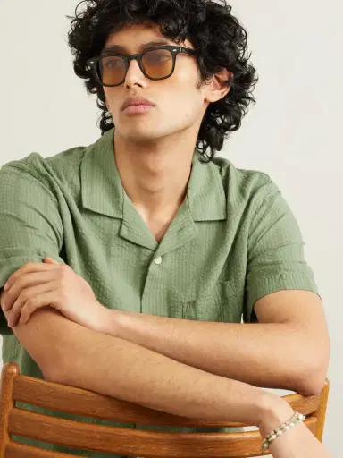 Garrett Leight California Optical Sherwood D-Frame Acetate Sunglasses - Men | Thumbnail 2