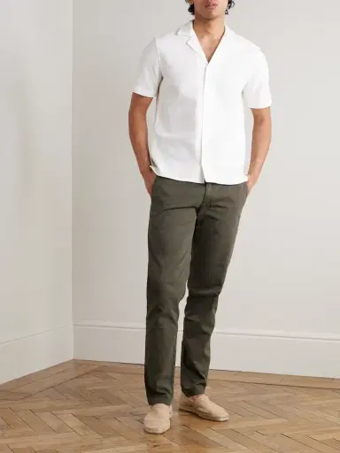 Orlebar Brown Fallon Straight-Leg Organic Cotton-Blend Twill Trousers - Men | Thumbnail 2