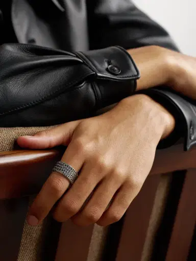 John Hardy Rata Sterling Silver Ring - Men | Thumbnail 2