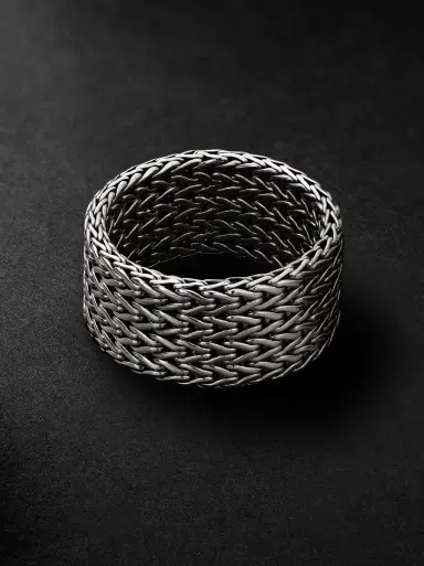 John Hardy Rata Sterling Silver Ring - Men | Thumbnail 3