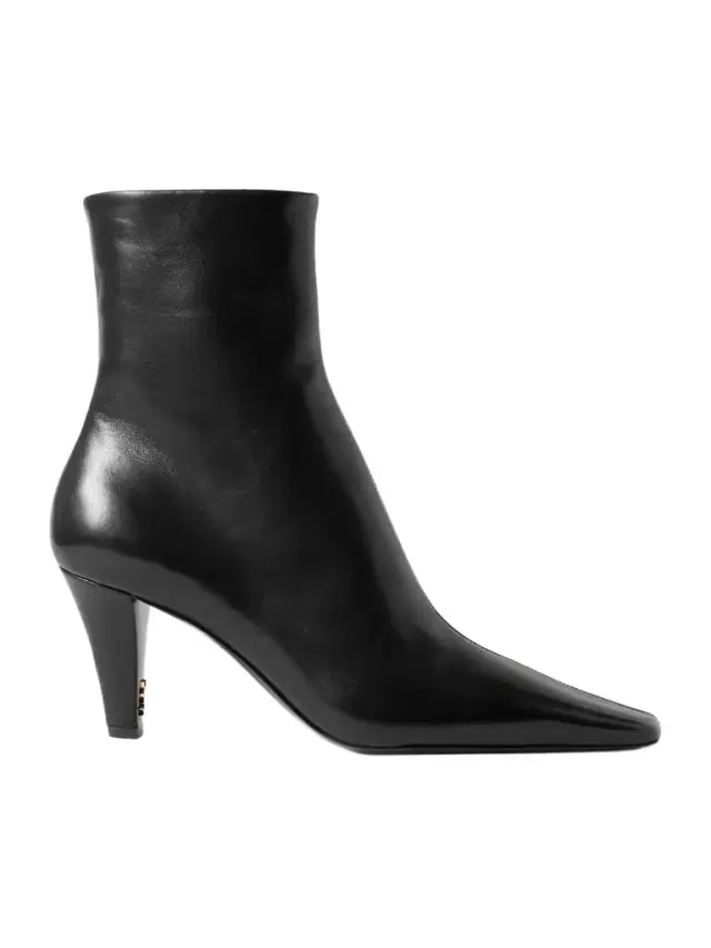 Jill Embellished Leather Ankle Boots