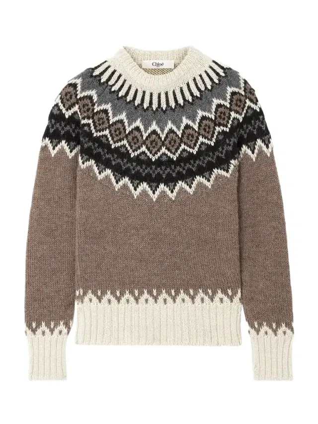 Fair Isle Alpaca, Merino Wool And Cashmere-blend Sweater
