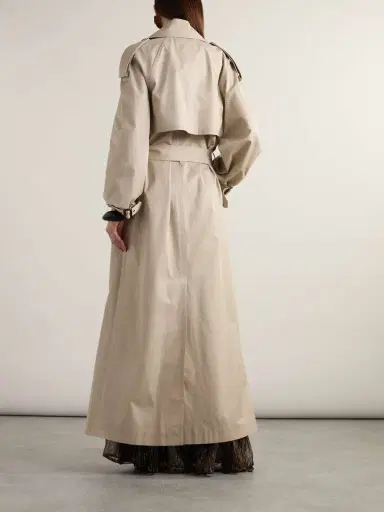 Saint Laurent Oversized Belted Cotton-twill Trench Coat | Thumbnail 4 Saint Laurent Oversized Belted Cotton-twill Trench Coat | Thumbnail 4