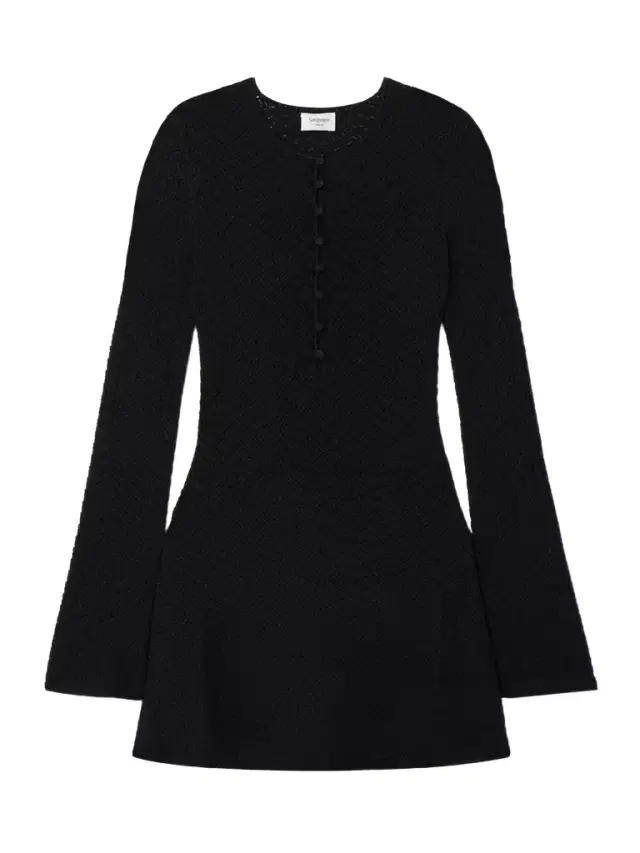 Open-knit Wool-blend Mini Dress