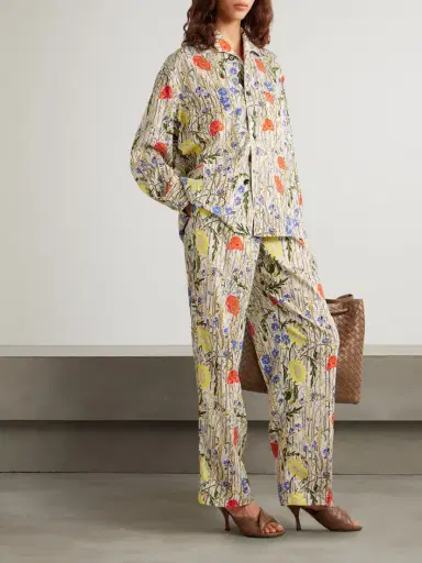 Bottega Veneta Floral-print Satin-twill Shirt And Pants Set | Thumbnail 2 Bottega Veneta Floral-print Satin-twill Shirt And Pants Set | Thumbnail 2