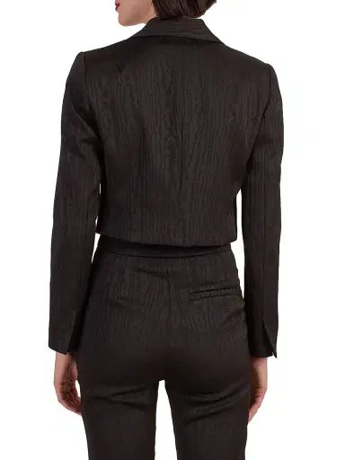 Trina Turk Women's Petra Wood-Print Cropped Blazer | Thumbnail 4 Trina Turk Women's Petra Wood-Print Cropped Blazer | Thumbnail 4
