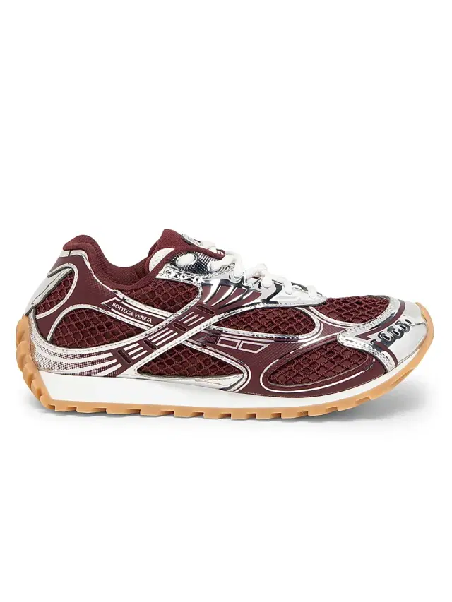 Bottega Veneta Women's Orbit Technical Mesh Sneakers - Barolo Silver